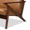 Baxton Studio Bianca Mid-Century Modern Walnut Brown Finished Wood and Tan Faux Leather Effect Loveseat 190-11393-ZORO - alternate 4